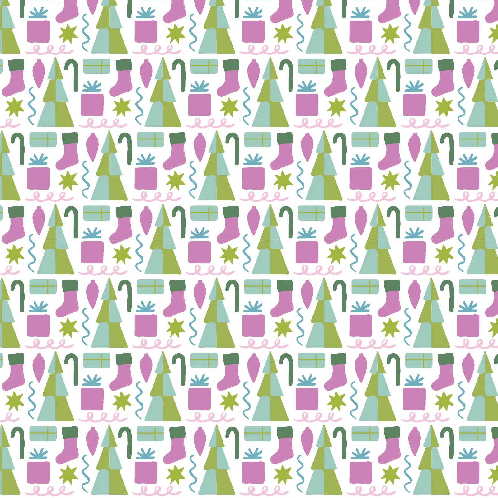 Marcia Women's Pajama Pant Set Mod Holiday Pink sold by Lila and Hayes product image thumbnail 2