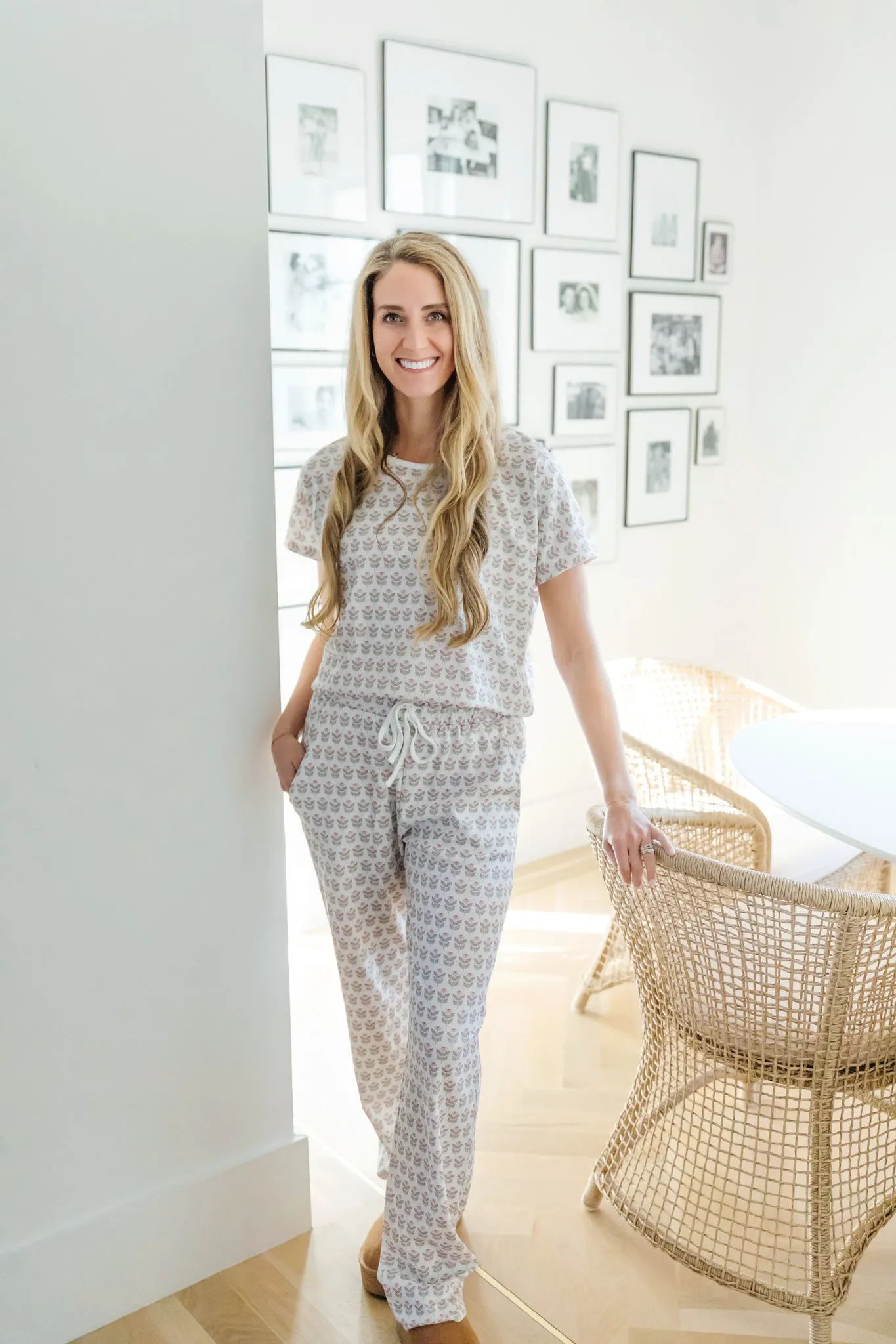 Marcia Women's Pima Cotton Pajama Pant Set Berkshire Batik Floral sold by Lila and Hayes product image thumbnail 3