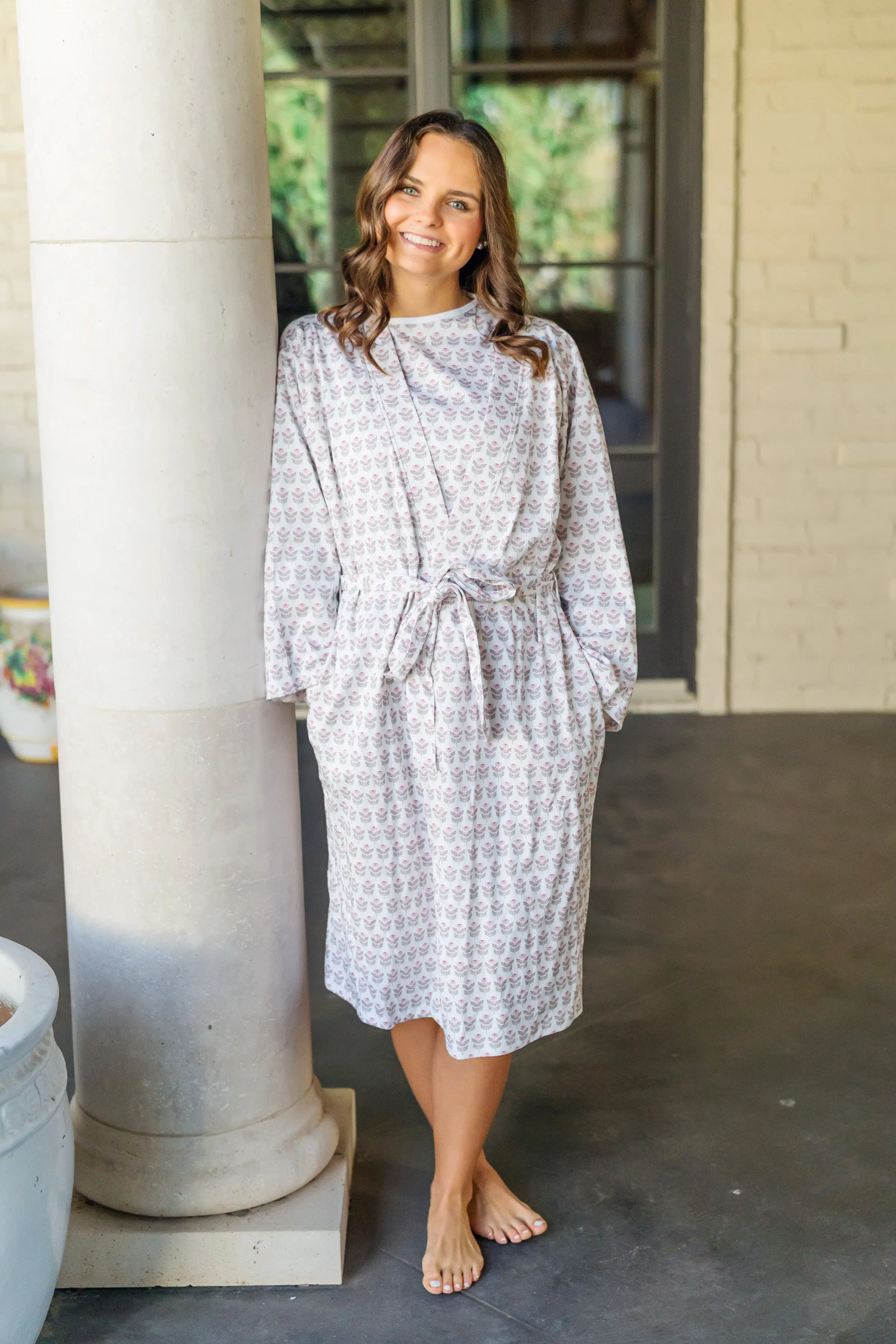 Sassy Women's Spa Wrap Berkshire Batik Floral sold by Lila and Hayes product image thumbnail 3