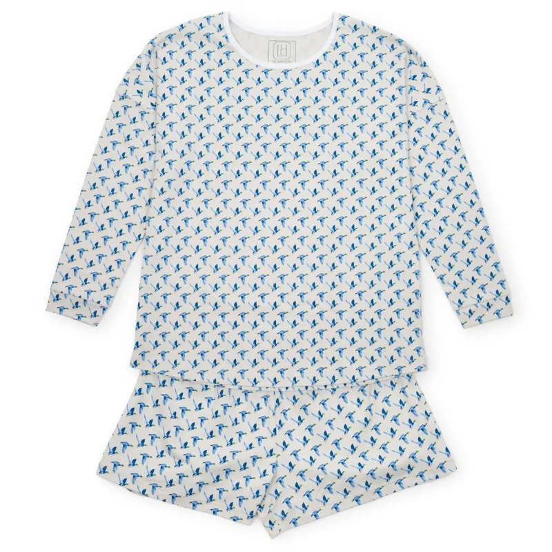 Anna Women's Longsleeve Top Short Set - Mallard Ducks sold by Lila and Hayes