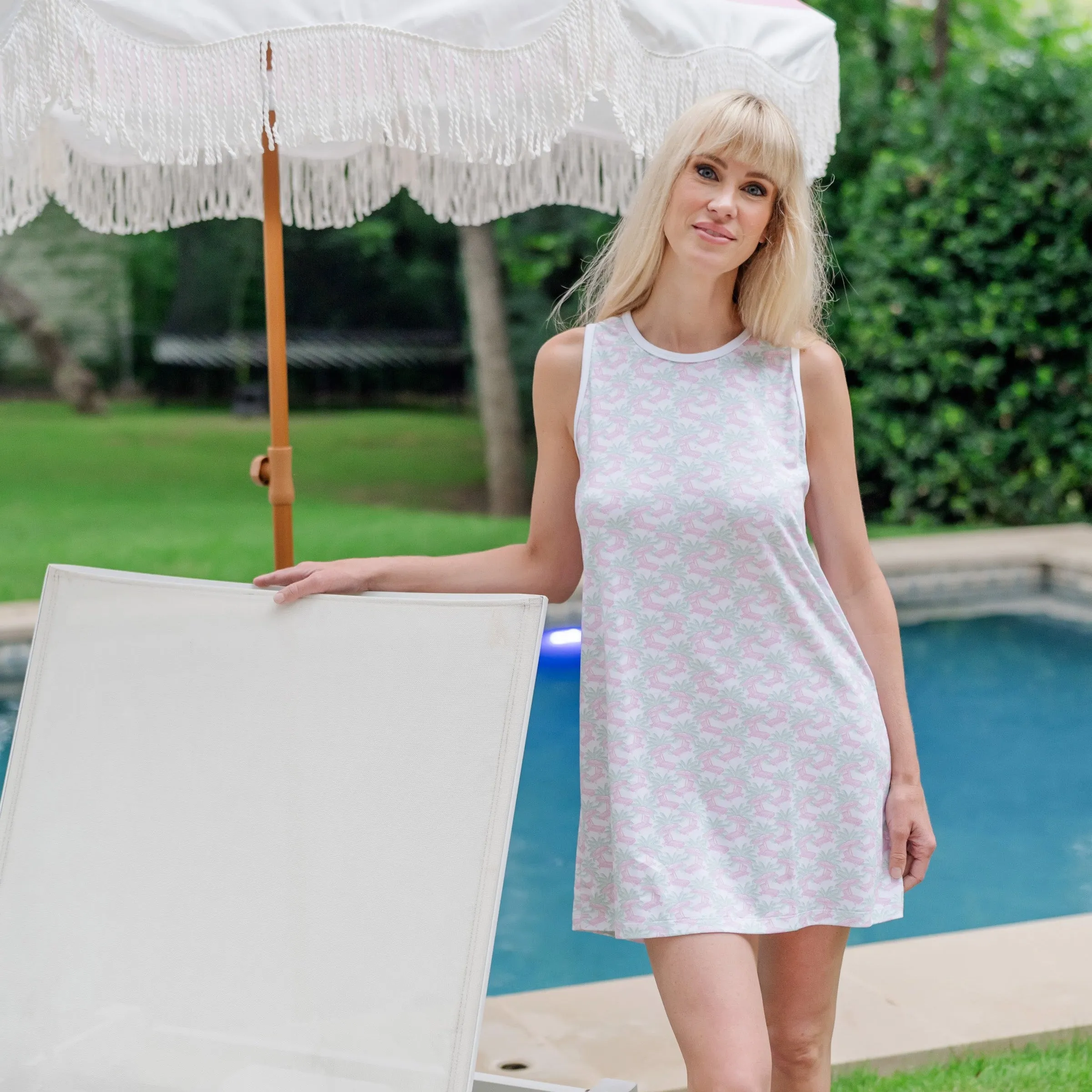 Katie Women's Nightgown - Poolside Palms sold by Lila and Hayes product image thumbnail 4