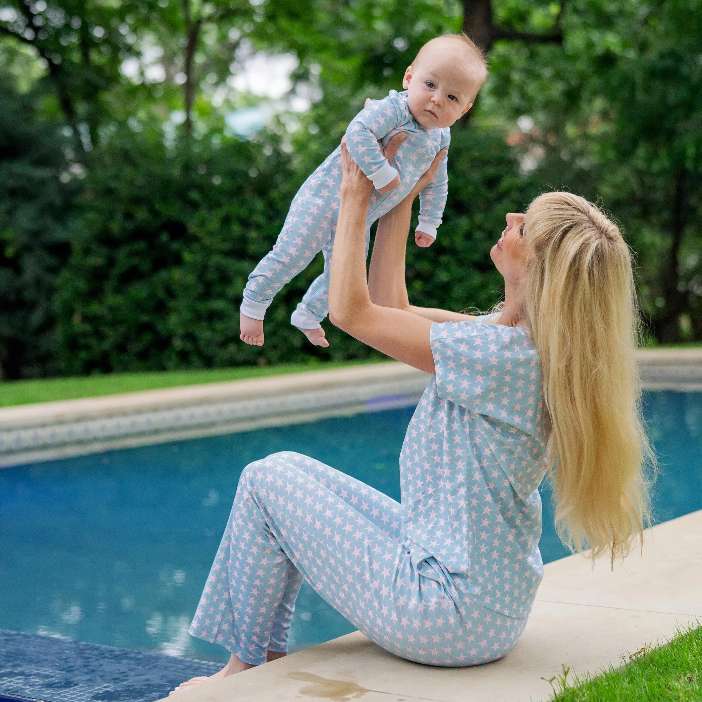 Marcia Women's Pajama Pant Set - Seaside Starfish sold by Lila and Hayes product image thumbnail 4