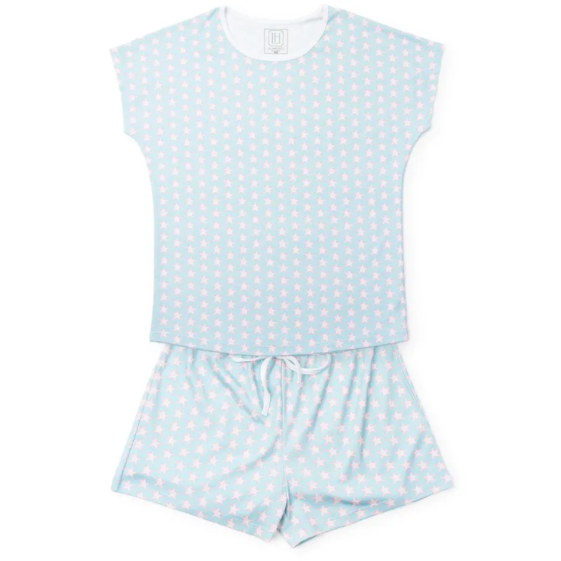Riley Women's Pajama Short Set - Seaside Starfish sold by Lila and Hayes