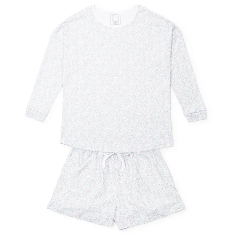 Anna Women's Longsleeve Top Short Set - Garden Soiree sold by Lila and Hayes