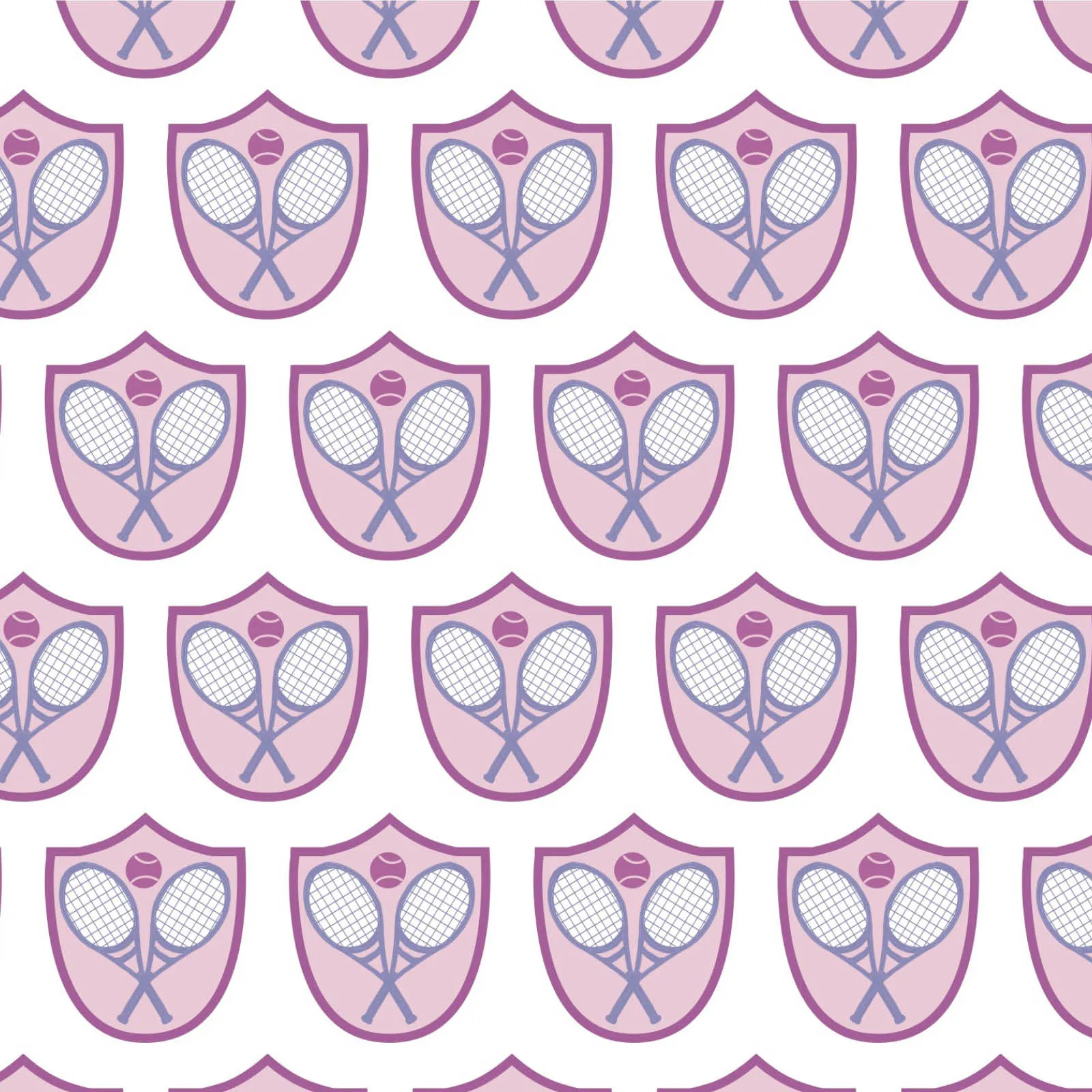 Kathryn Women's Pajama Short Set - Tennis Crest Pink sold by Lila and Hayes product image thumbnail 2