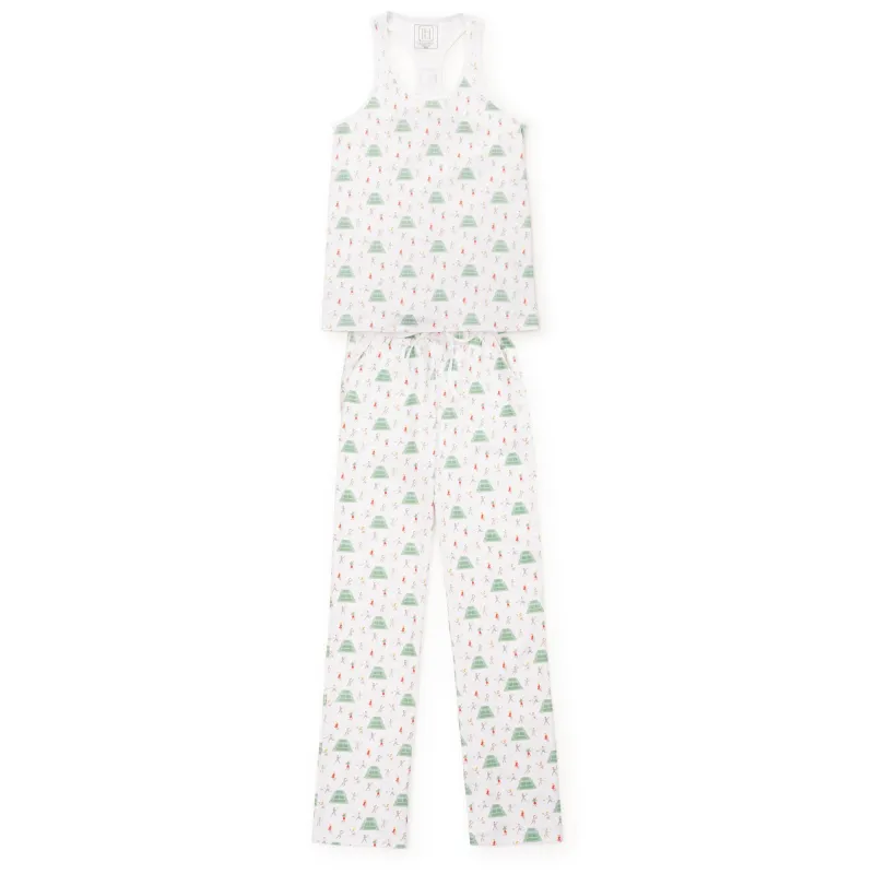 Sharon Women's Pajama Pant Set - Tennis Life sold by Lila and Hayes