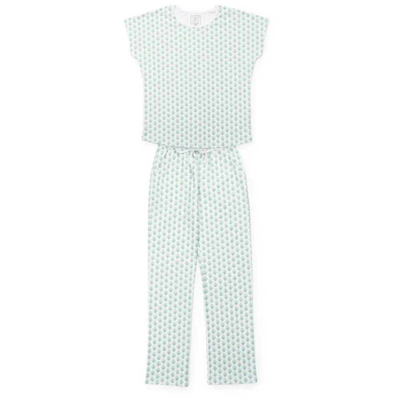 Marcia Women's Pima Cotton Pajama Pant Set - Primrose Proper sold by Lila and Hayes