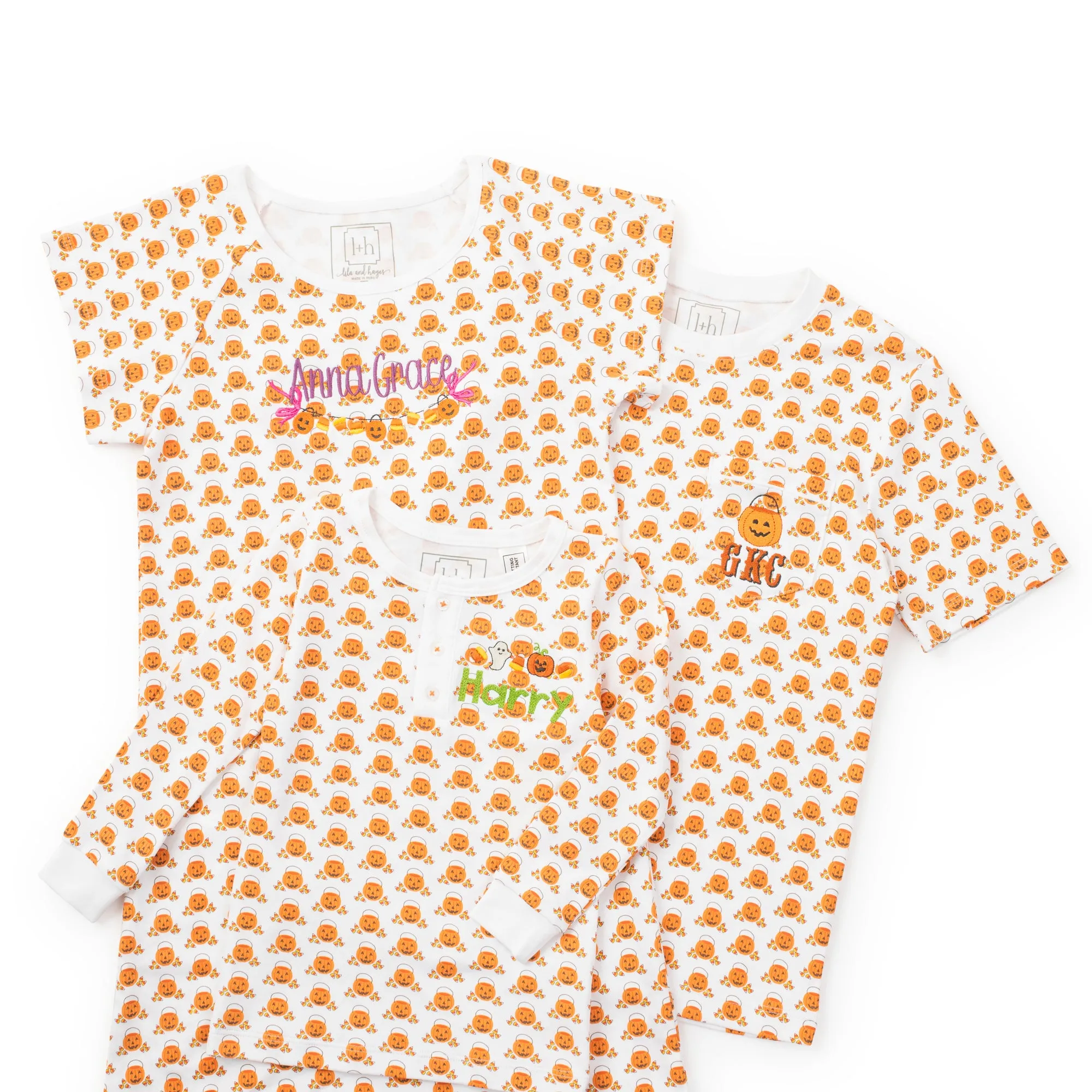 Riley Women's Pima Cotton Pajama Short Set - Trick or Treat sold by Lila and Hayes product image thumbnail 4