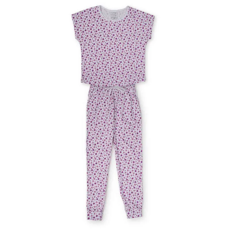 SALE Melanie Women's Pajama Jogger Pant Set - Rock Stars sold by Lila and Hayes