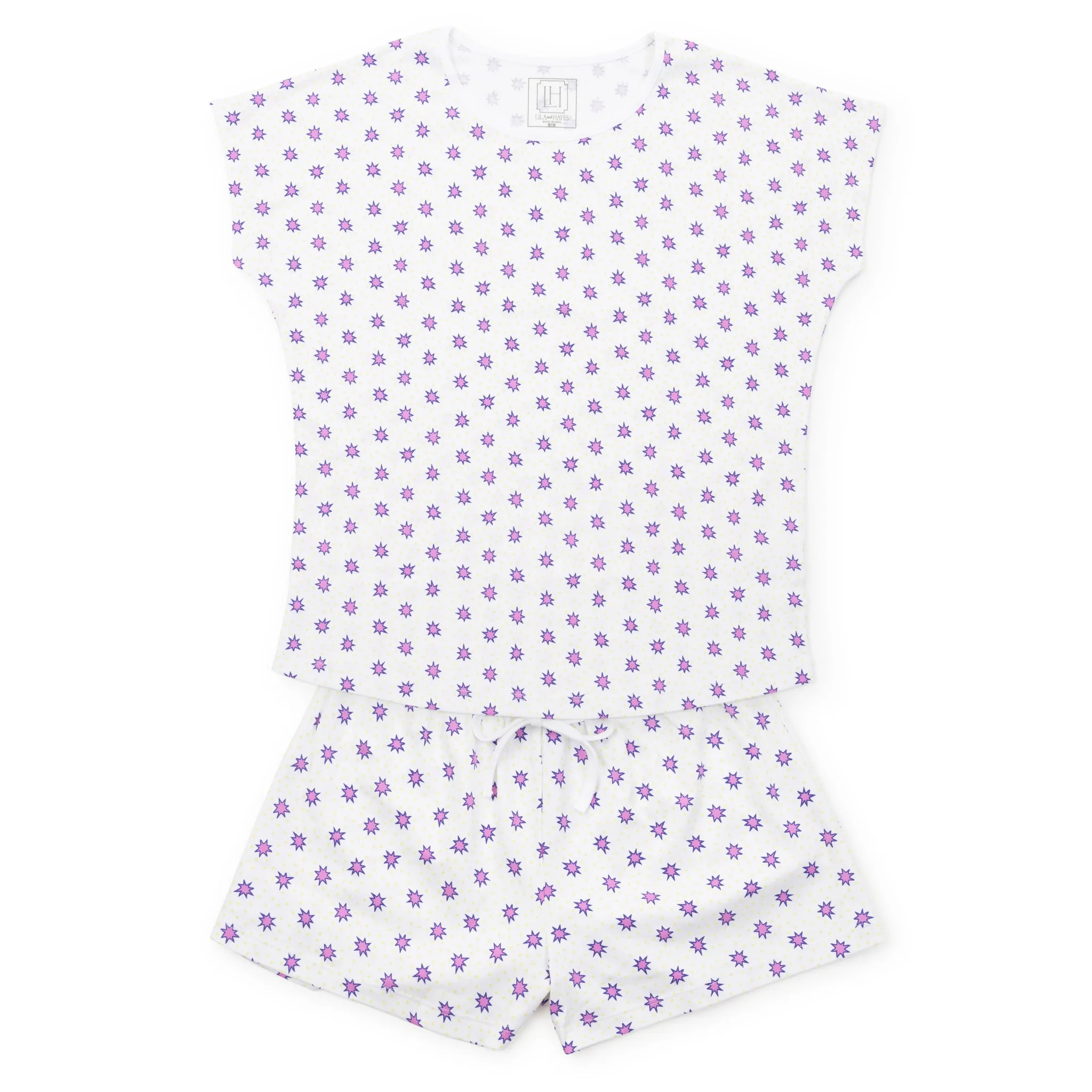 Riley Women's Pajama Short Set - Pop Stars sold by Lila and Hayes