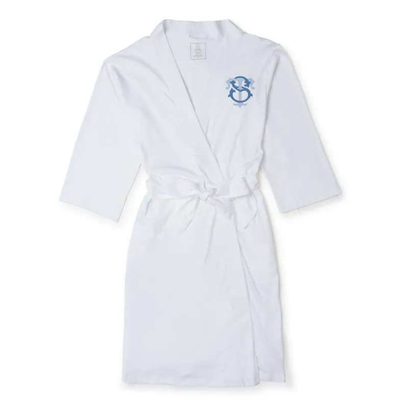 Sassy Women's Pima Cotton Spa Wrap with Monogram made by Lila and Hayes