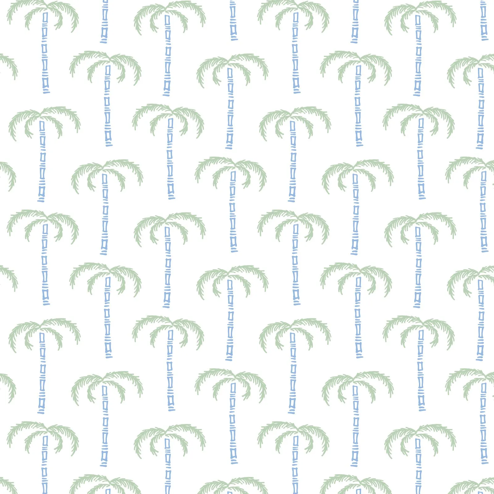 Katie Women's Pima Cotton Nightgown - Pacific Palms Blue sold by Lila and Hayes product image thumbnail 3