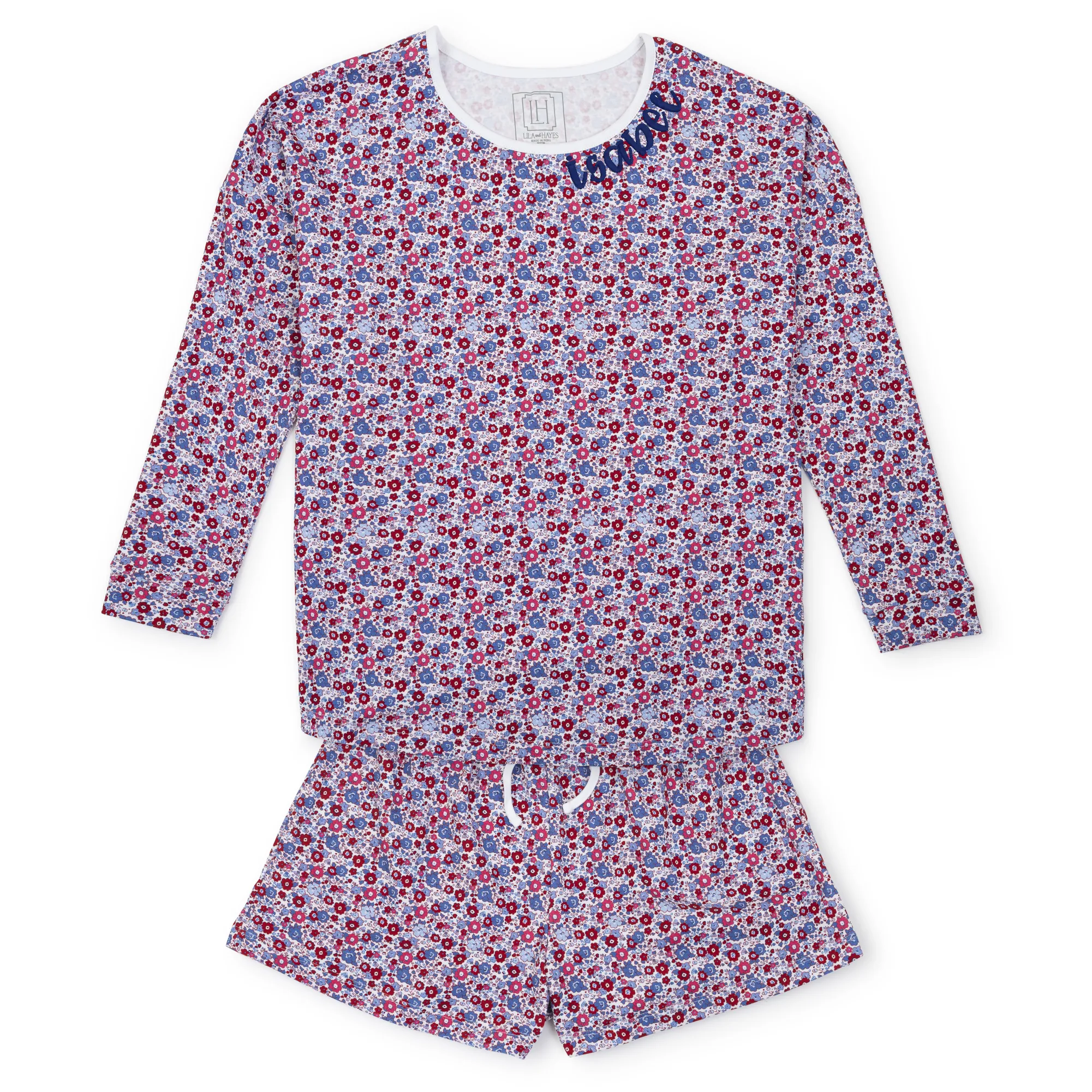 Anna Women's Longsleeve Top Short Set - Freedom Floral sold by Lila and Hayes product image thumbnail 3