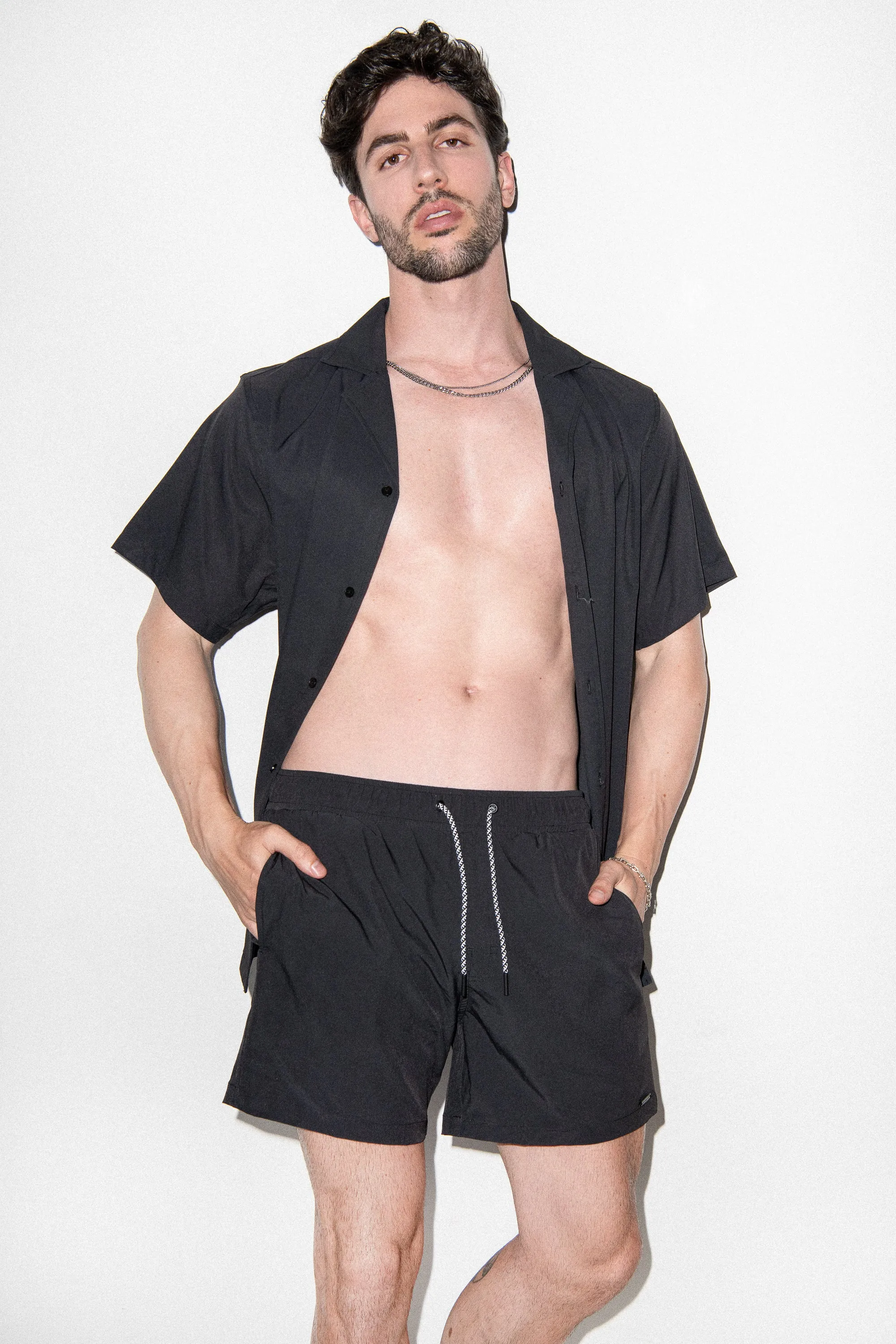 Saint Tropez Cabana Shirt Black sold by Playaluxe product image thumbnail 2