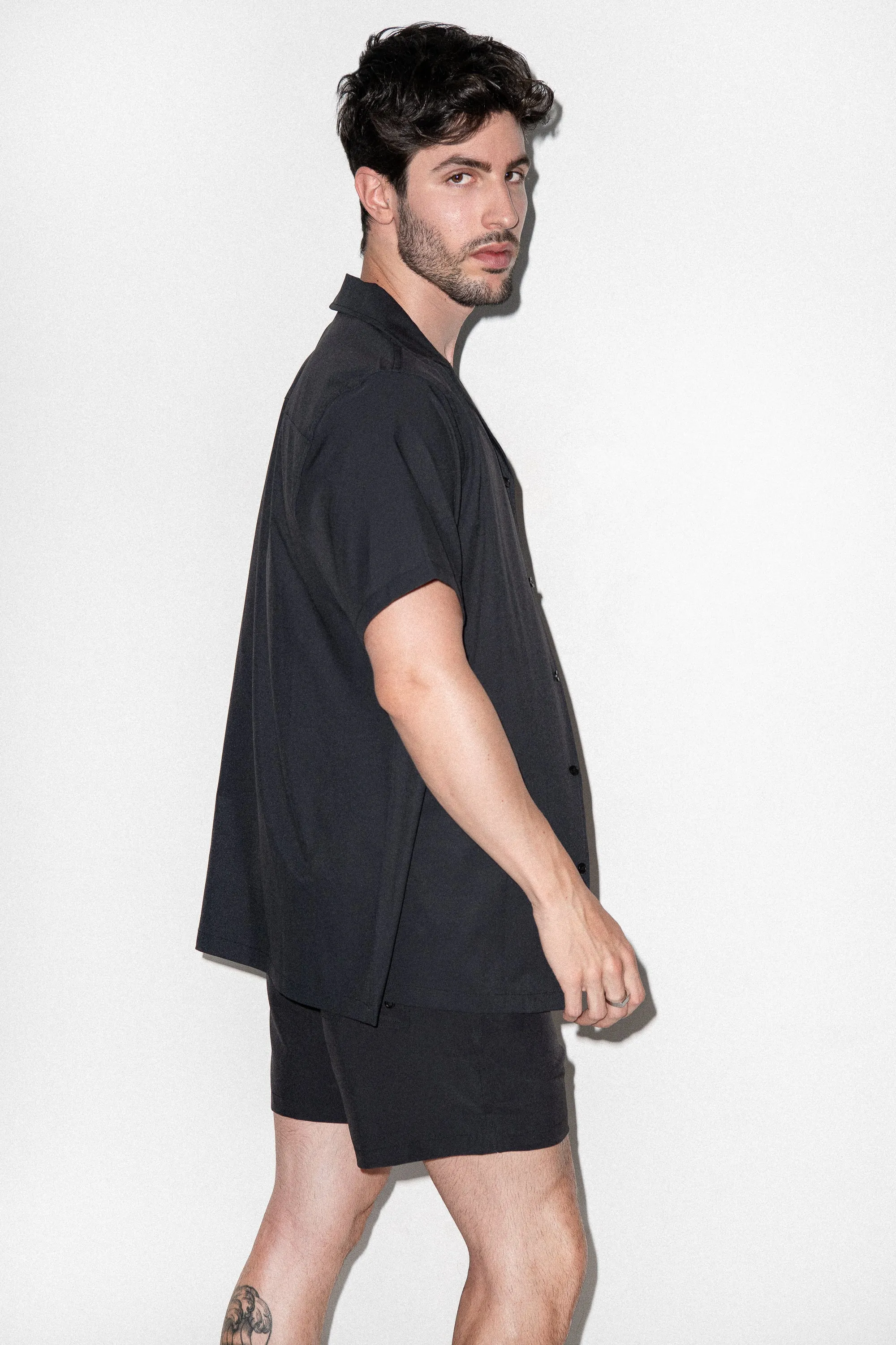 Saint Tropez Cabana Shirt Black sold by Playaluxe product image thumbnail 3