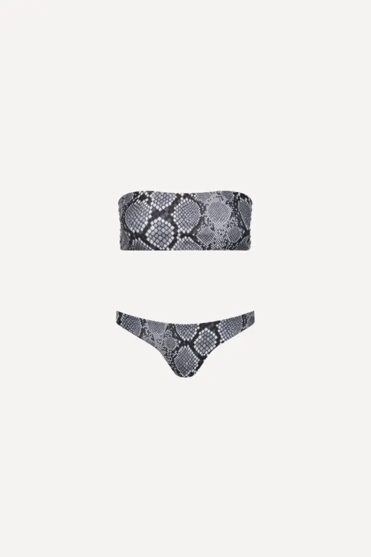Snake Seamless Bandeau Bikini Set sold by Playaluxe