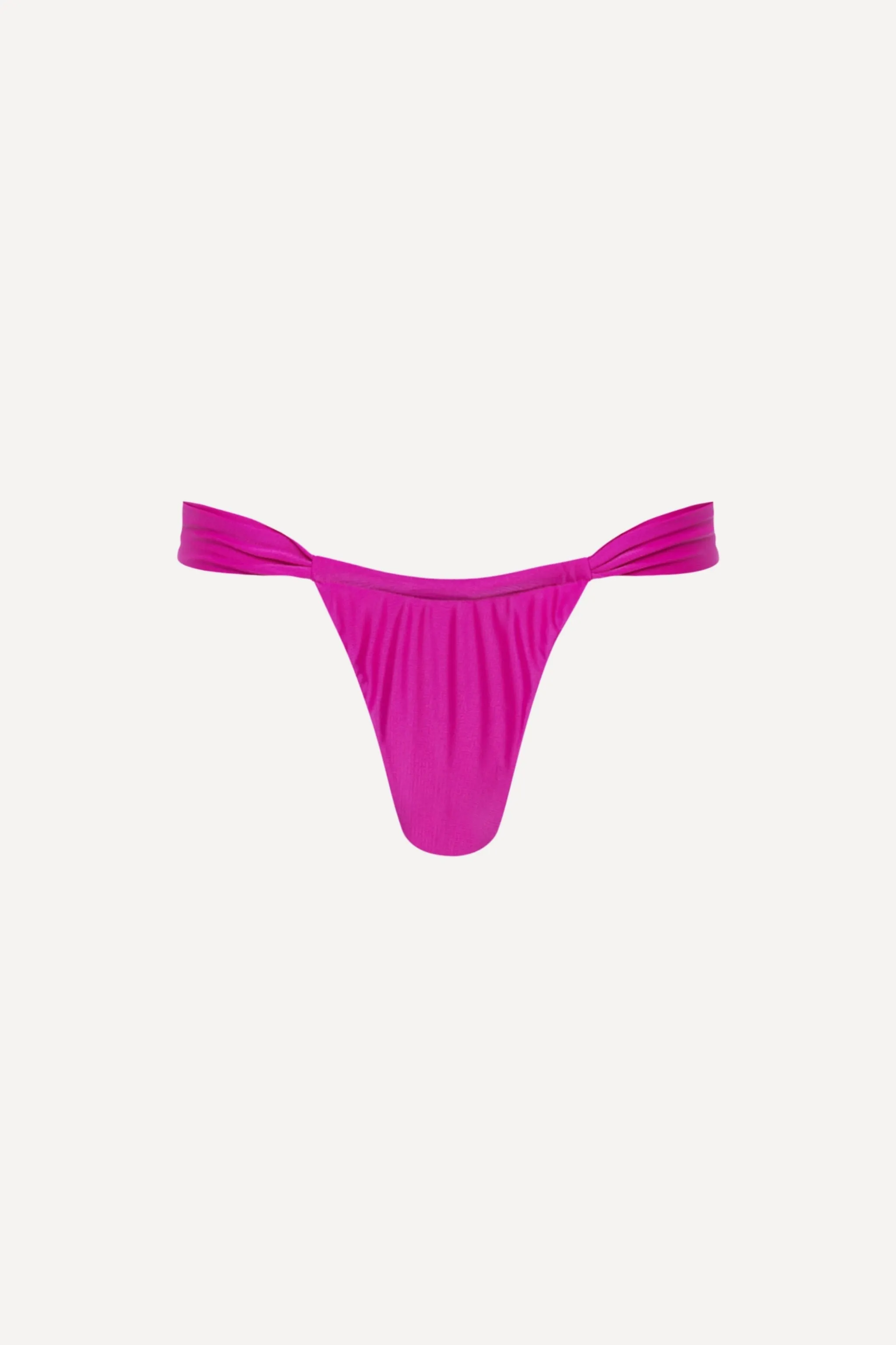 Santorini Ruched Thong Bikini Bottom sold by Playaluxe