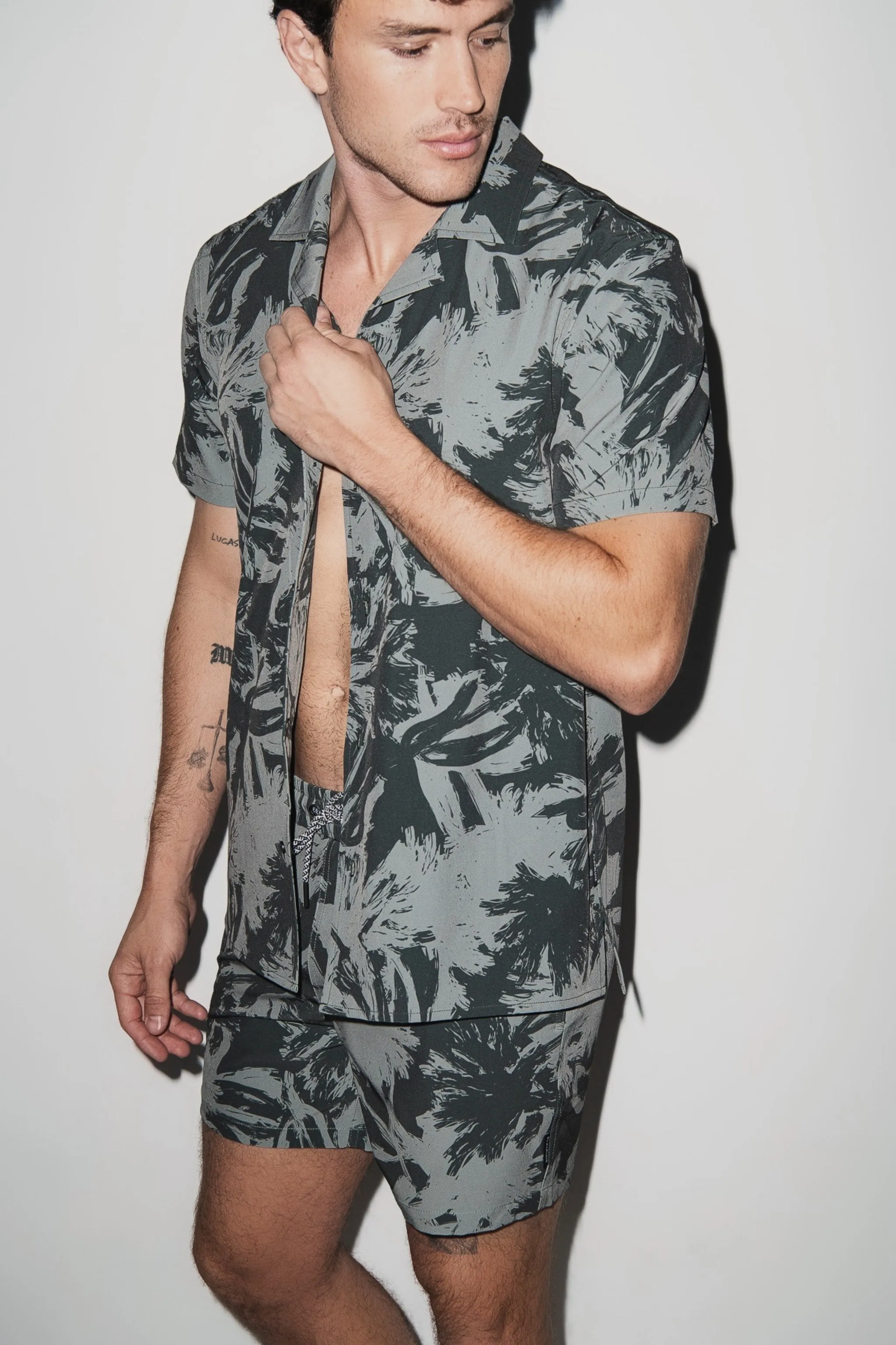 Saint Tropez Cabana Shirt Light Fern sold by Playaluxe product image thumbnail 3