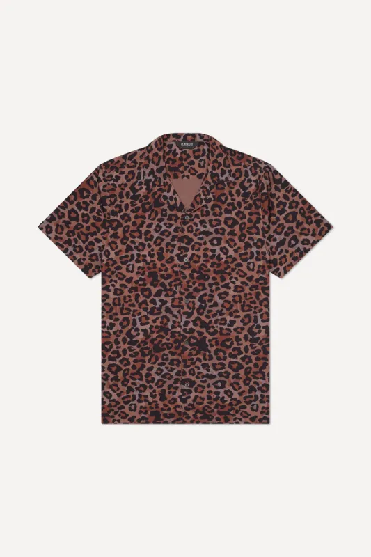 Saint Tropez Cabana Shirt Leopard sold by Playaluxe