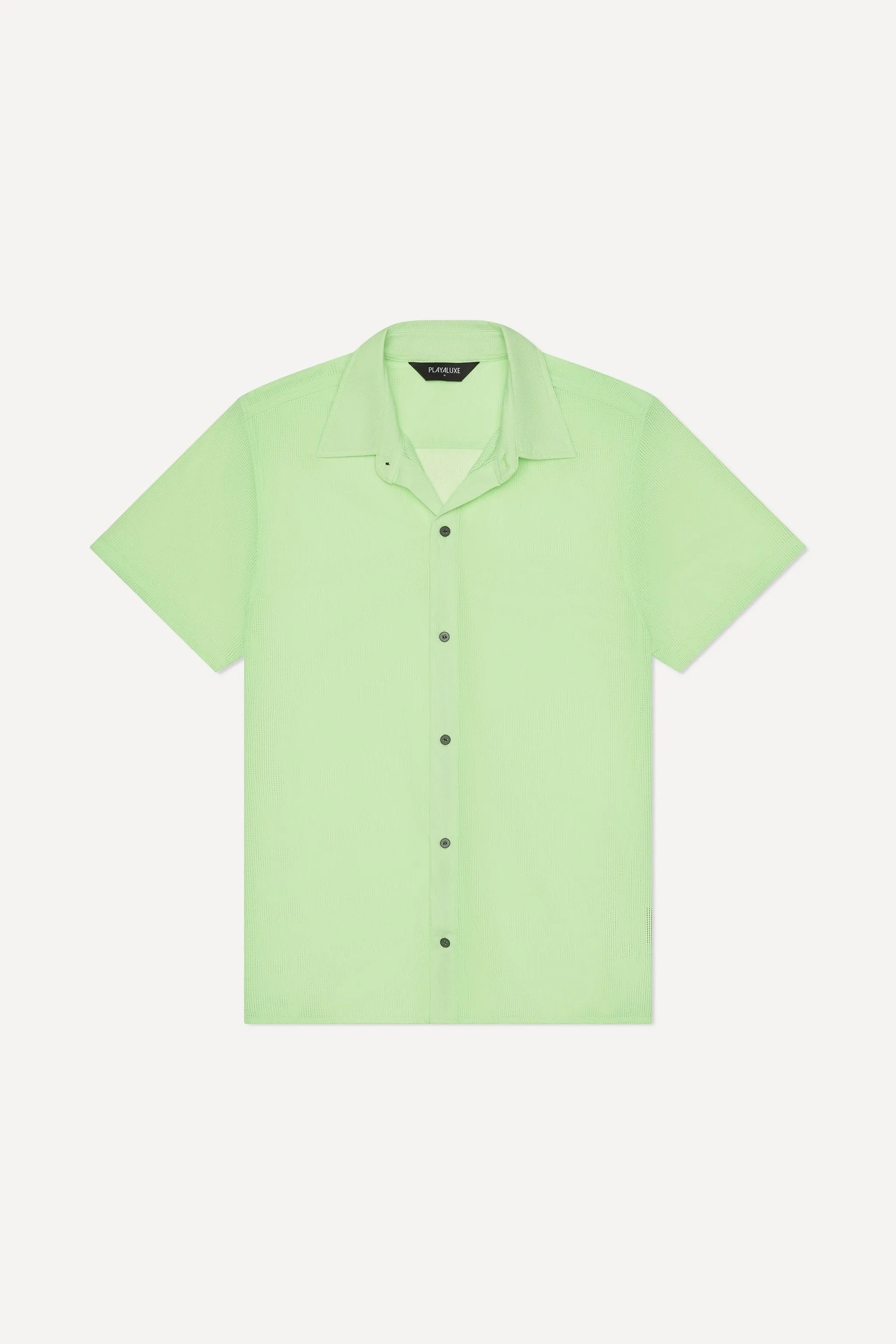Mallorca Mesh Shirt Neon Green sold by Playaluxe