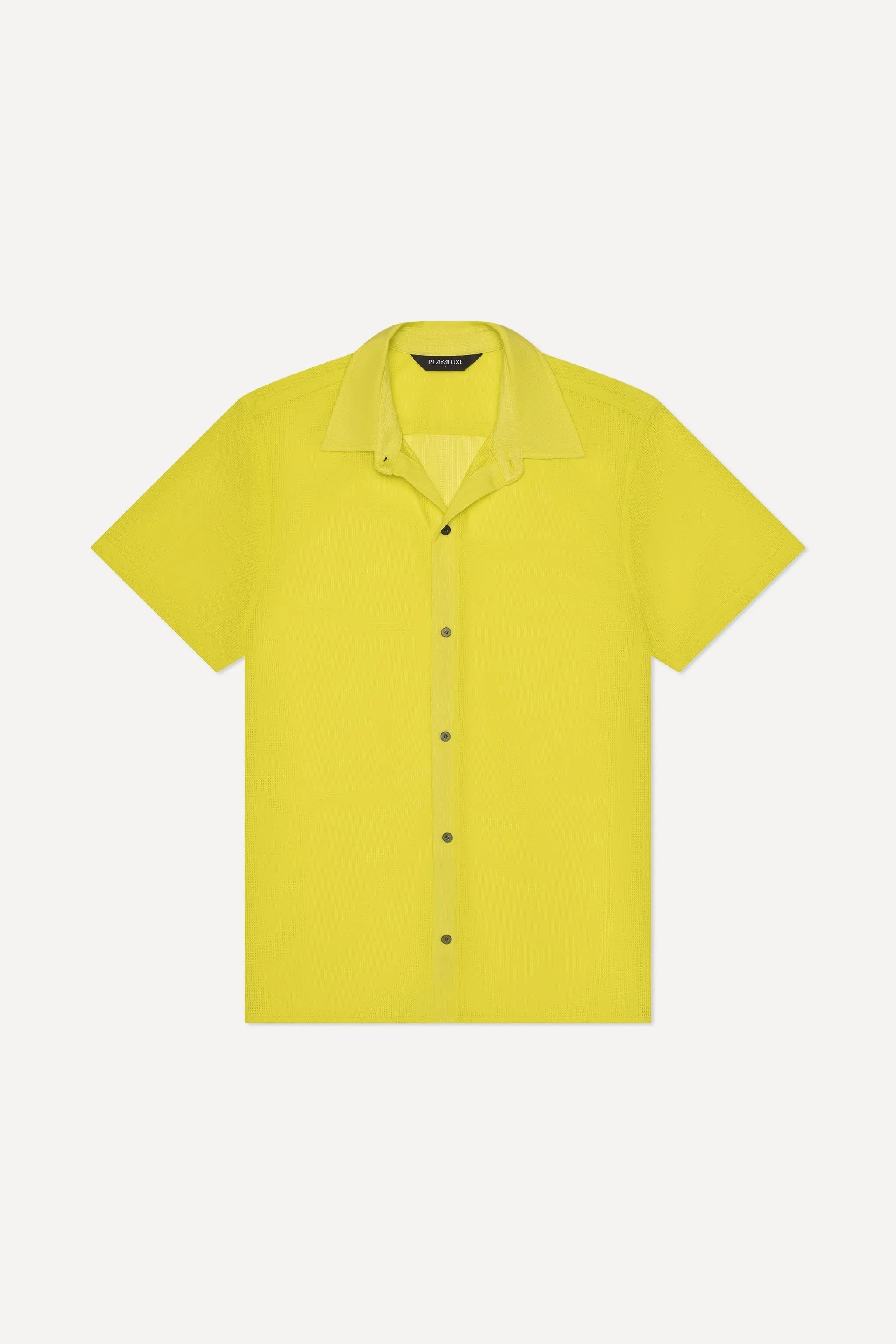 Mallorca Mesh Shirt – Yellow sold by Playaluxe