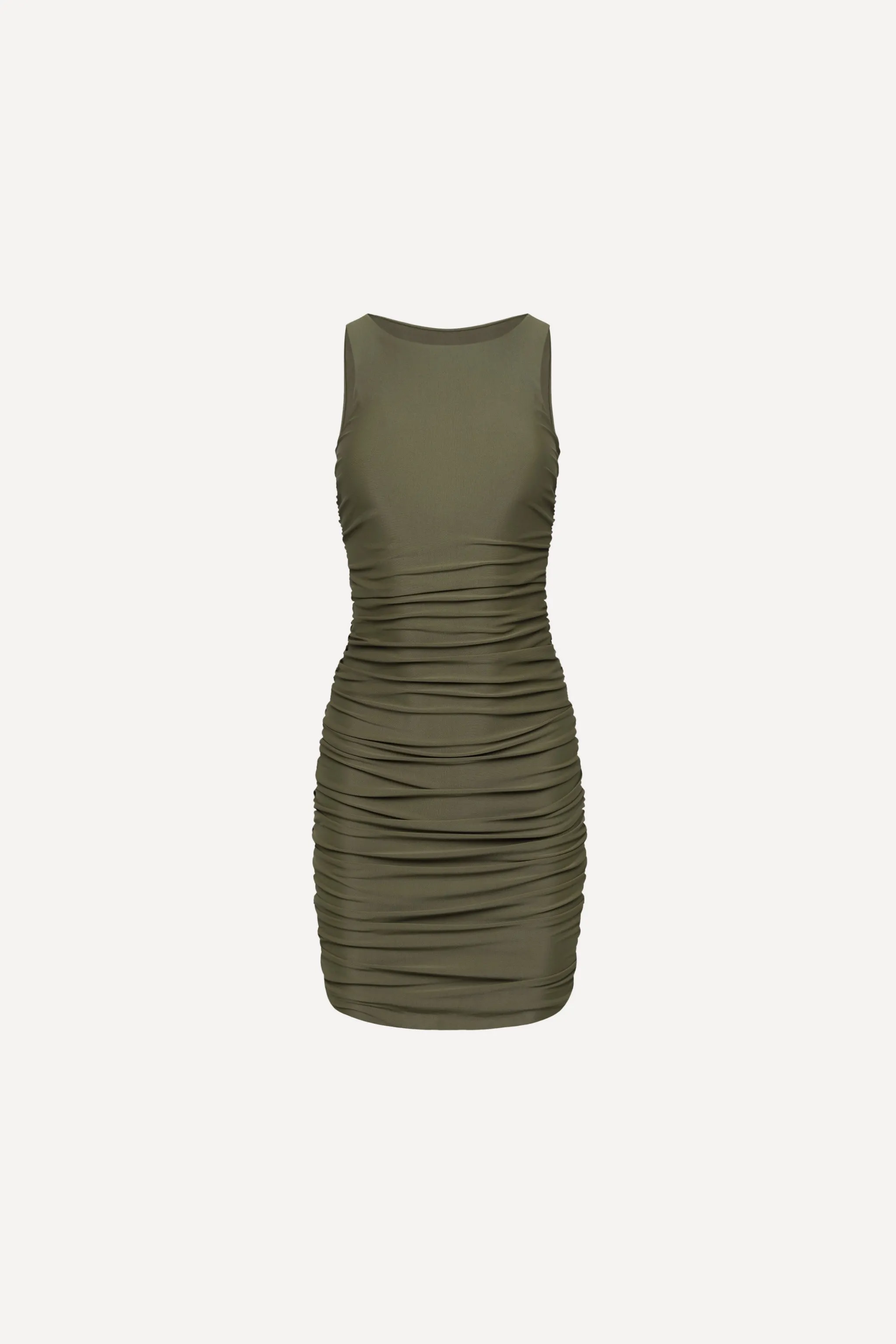 Ibiza Ruched Mini Dress sold by Playaluxe