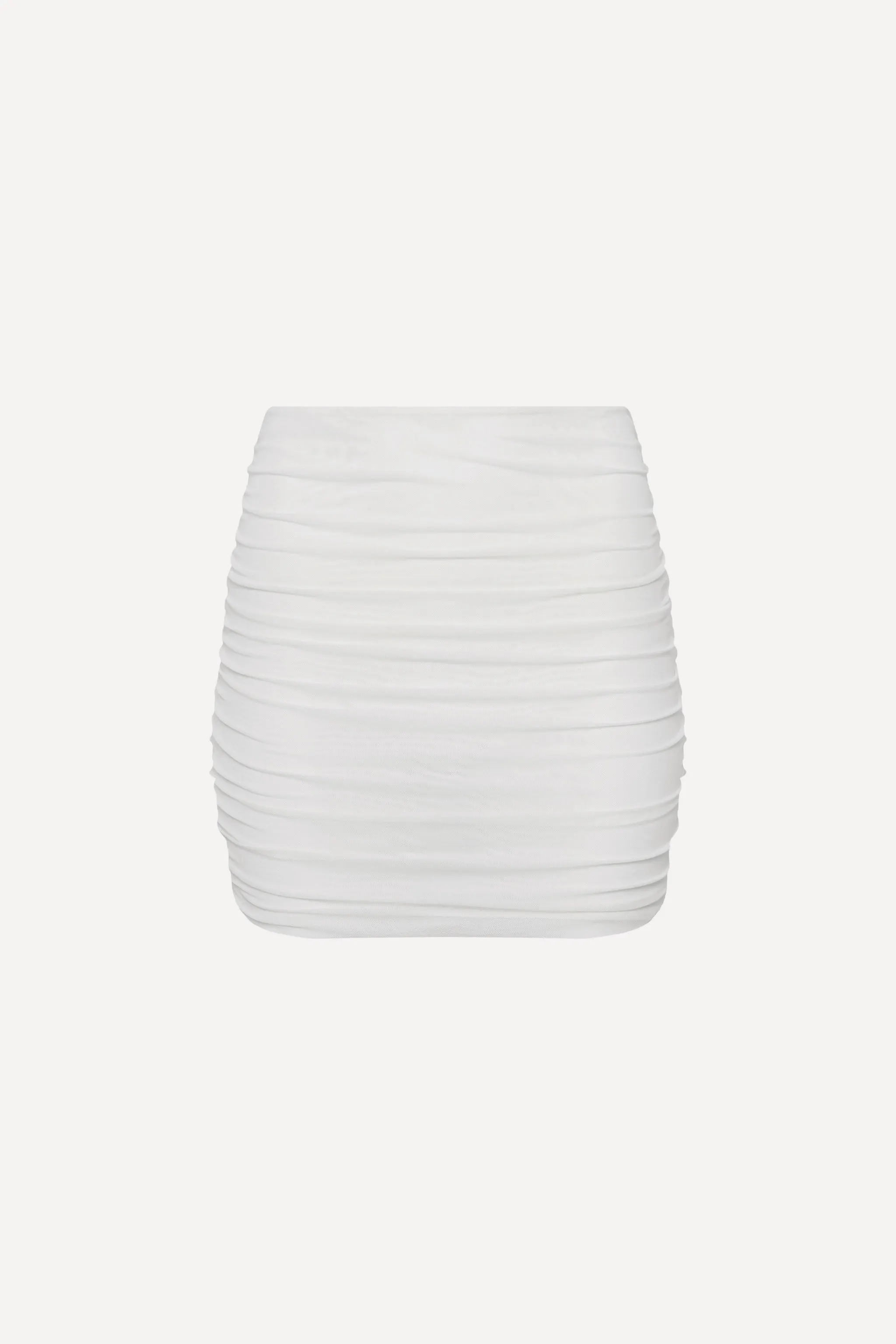 White Mesh Mini Skirt sold by Playaluxe