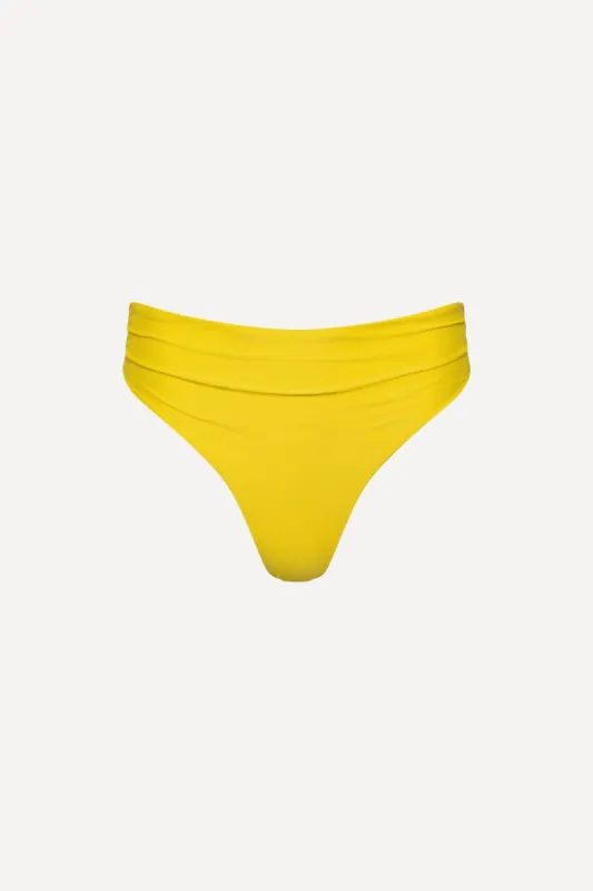 Capri High Waist Thong Bikini Bottom sold by Playaluxe