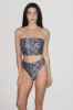 Capri High Waist Thong Bikini Bottom sold by Playaluxe
