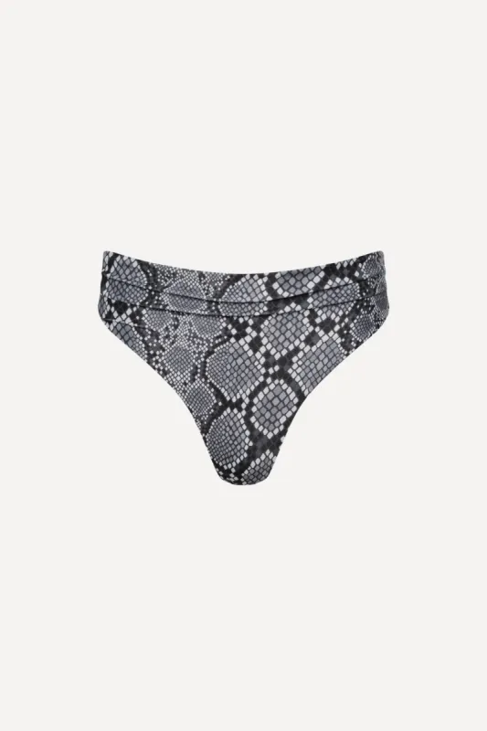 Capri High Waist Thong Bikini Bottom sold by Playaluxe