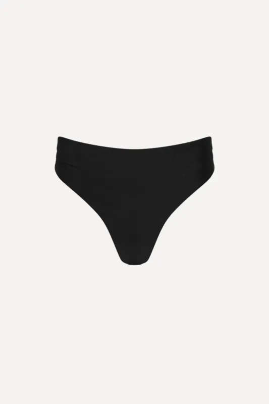 Capri High Waist Thong Bikini Bottom sold by Playaluxe