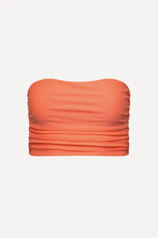 Peach Ruched Tankini Top sold by Playaluxe