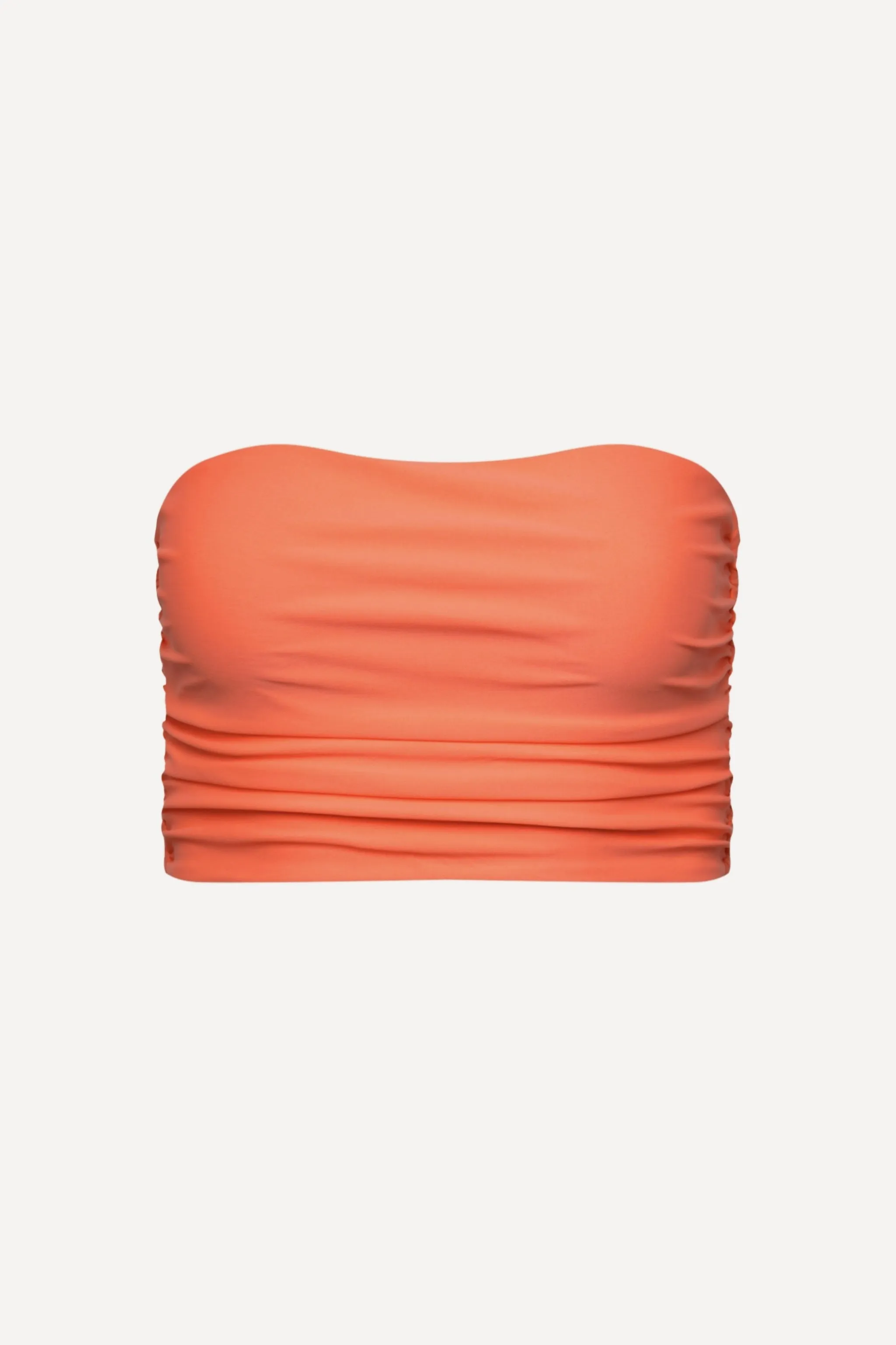 Peach Ruched Tankini Top sold by Playaluxe