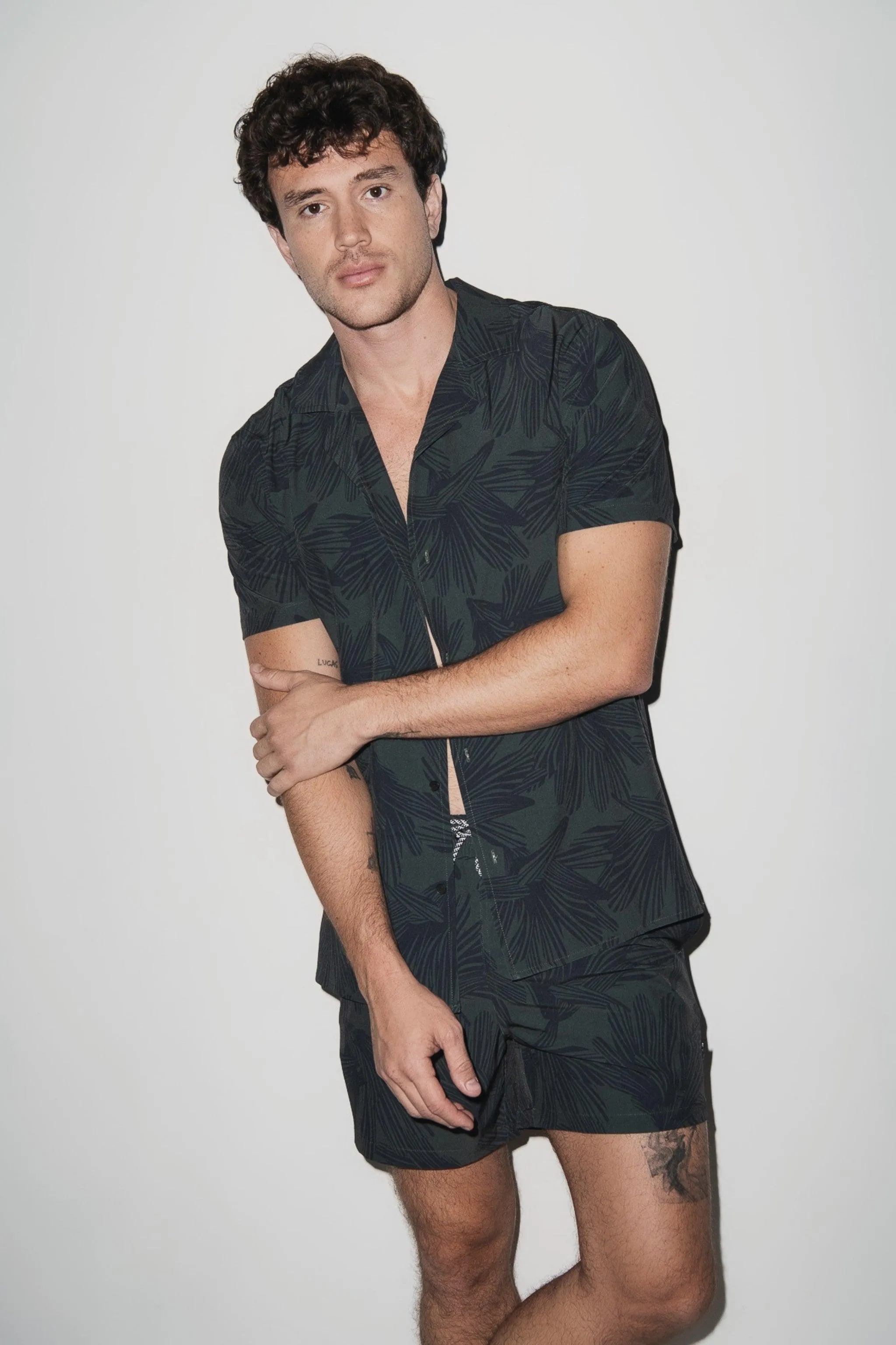 Dark Olive Print Cabana Set sold by Playaluxe product image thumbnail 3