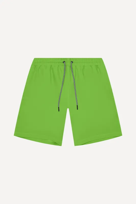Marbella Classic Swim Trunk Lime Green sold by Playaluxe