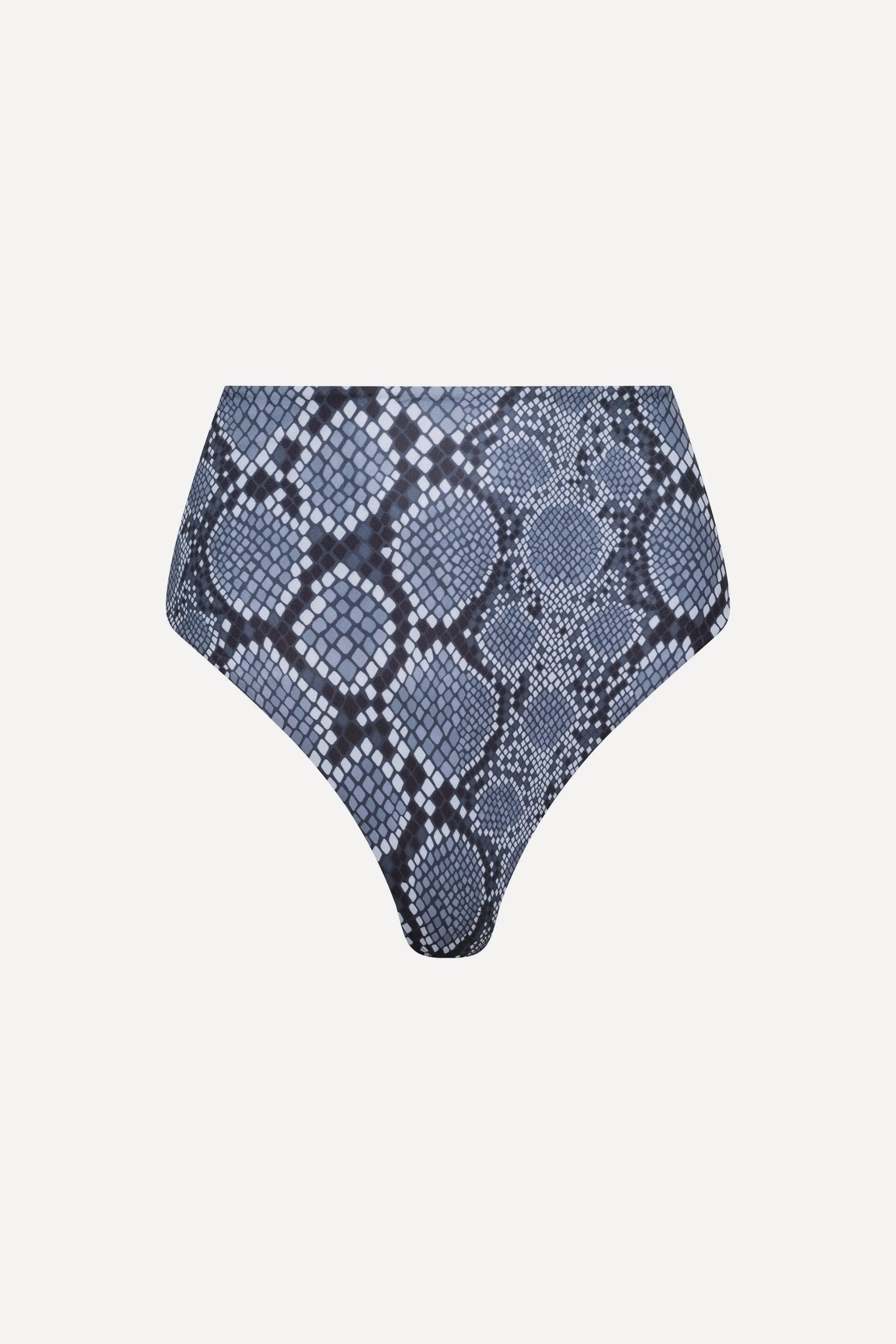 Snake High Waisted Bikini Bottom sold by Playaluxe
