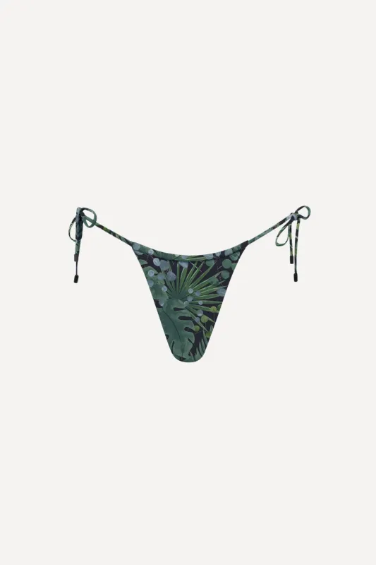 Waikiki String Tie Bikini Bottom Jungle sold by Playaluxe
