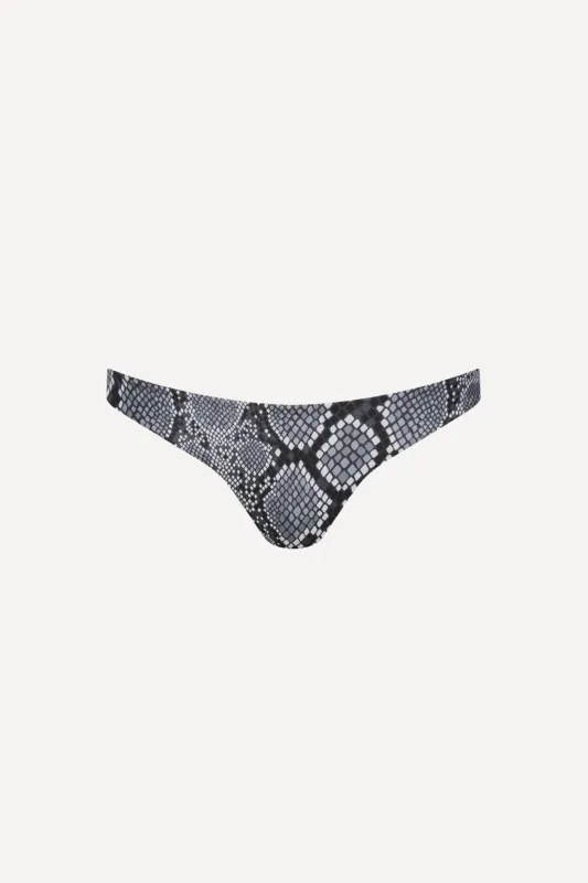 Santorini Seamless Cheeky Bikini Bottom Snake sold by Playaluxe