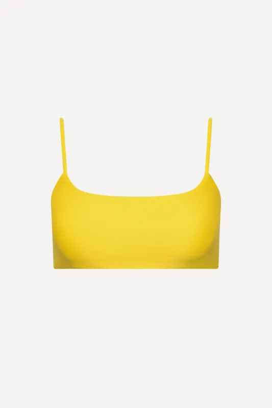Laguna Seamless Bralette Bikini Top Yellow sold by Playaluxe