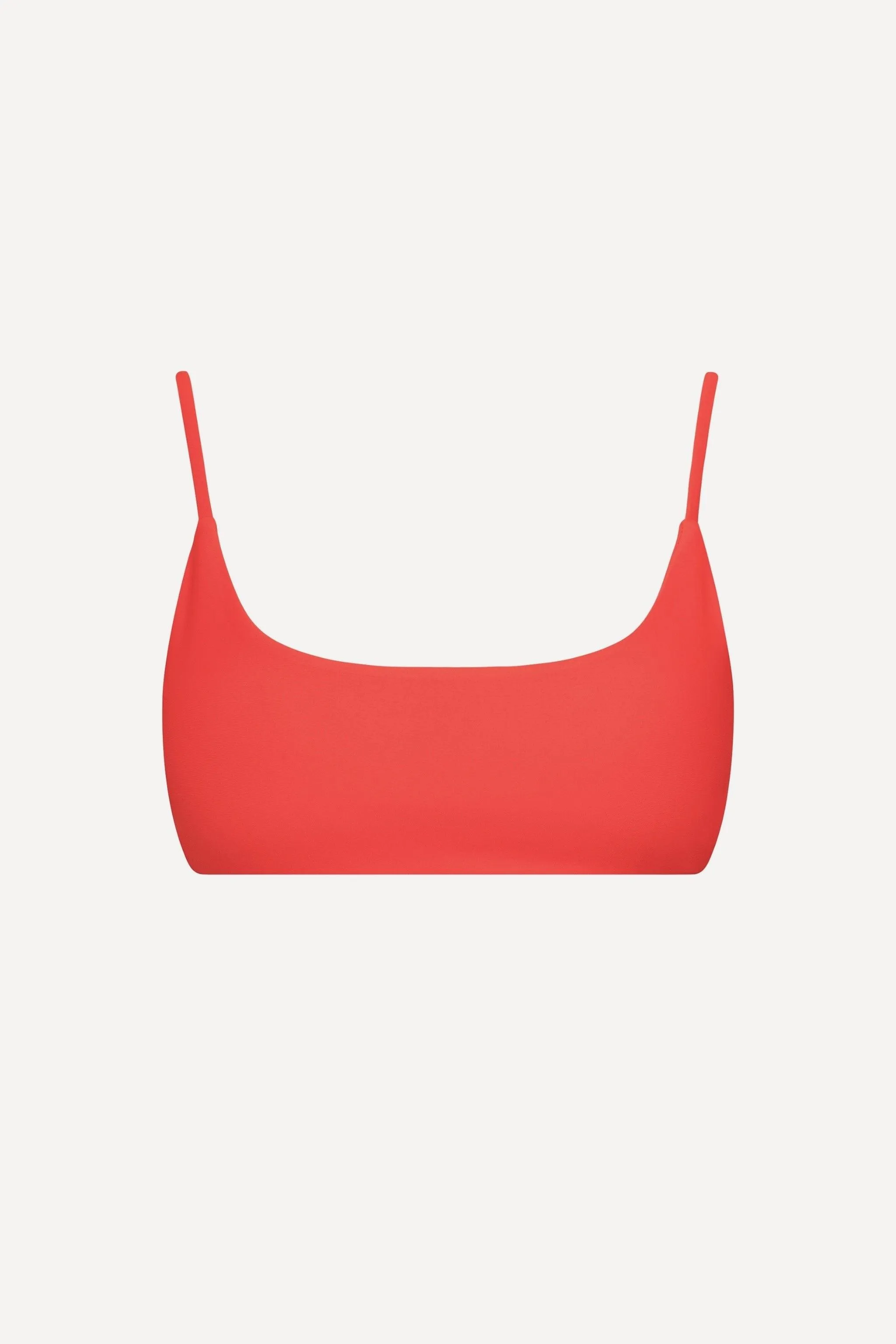 Malibu String Tie Bralette Bikini Top Red sold by Playaluxe