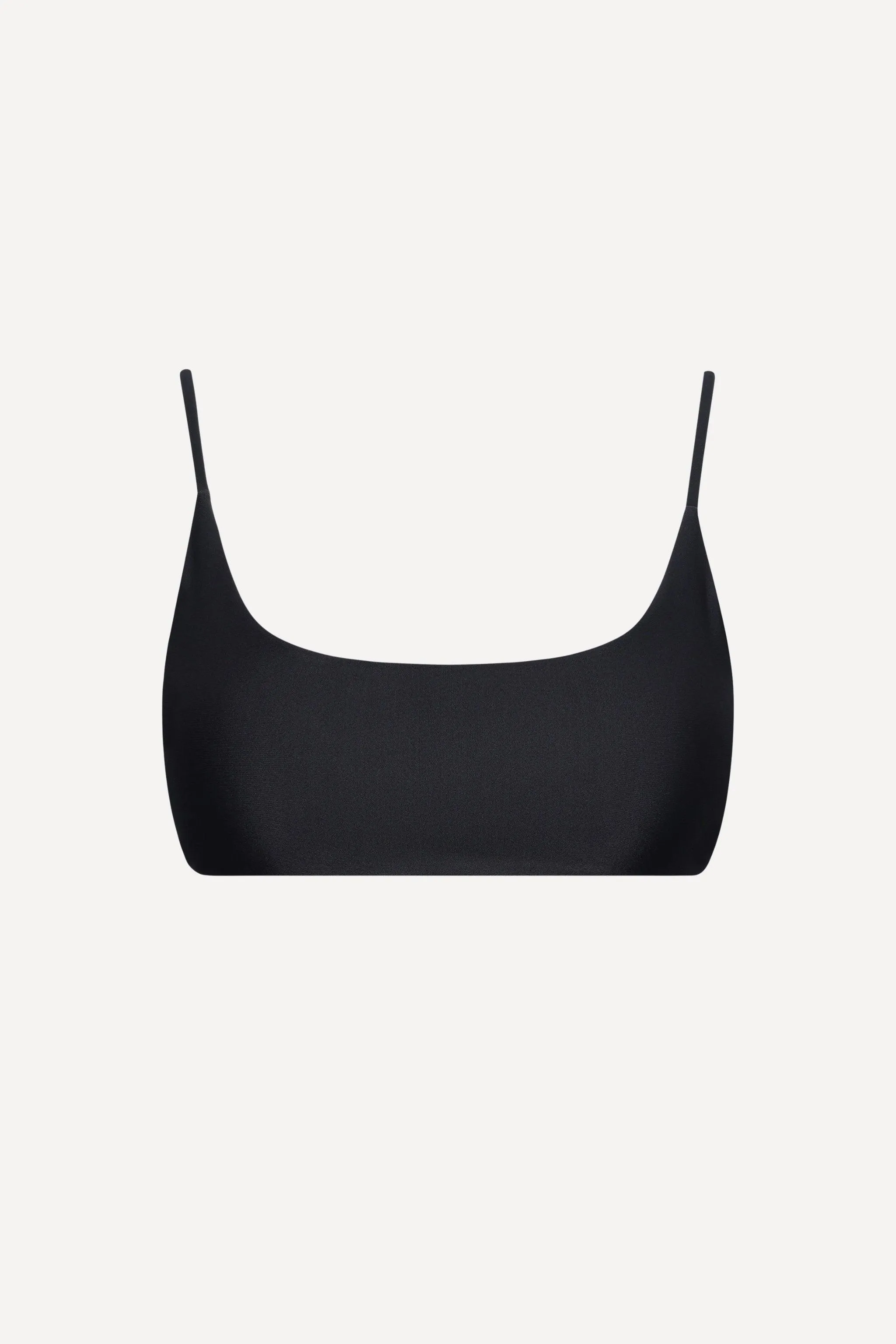 Malibu String Tie Bralette Bikini Top Black sold by Playaluxe
