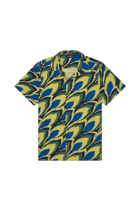Todos Santos Classic Shirt Yellow Leaf sold by Playaluxe