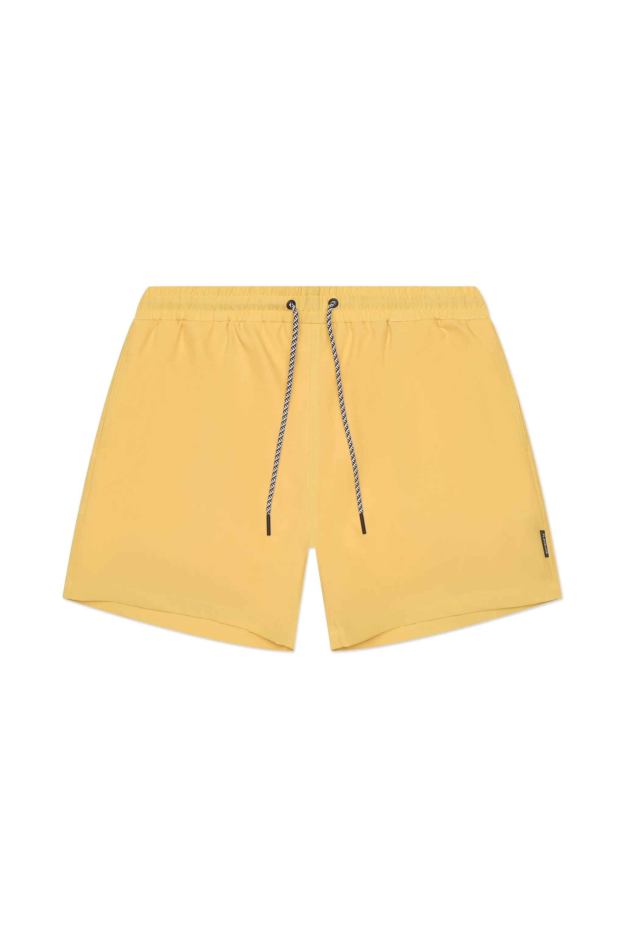 Tulum Volley Swim Trunk Yellow sold by Playaluxe