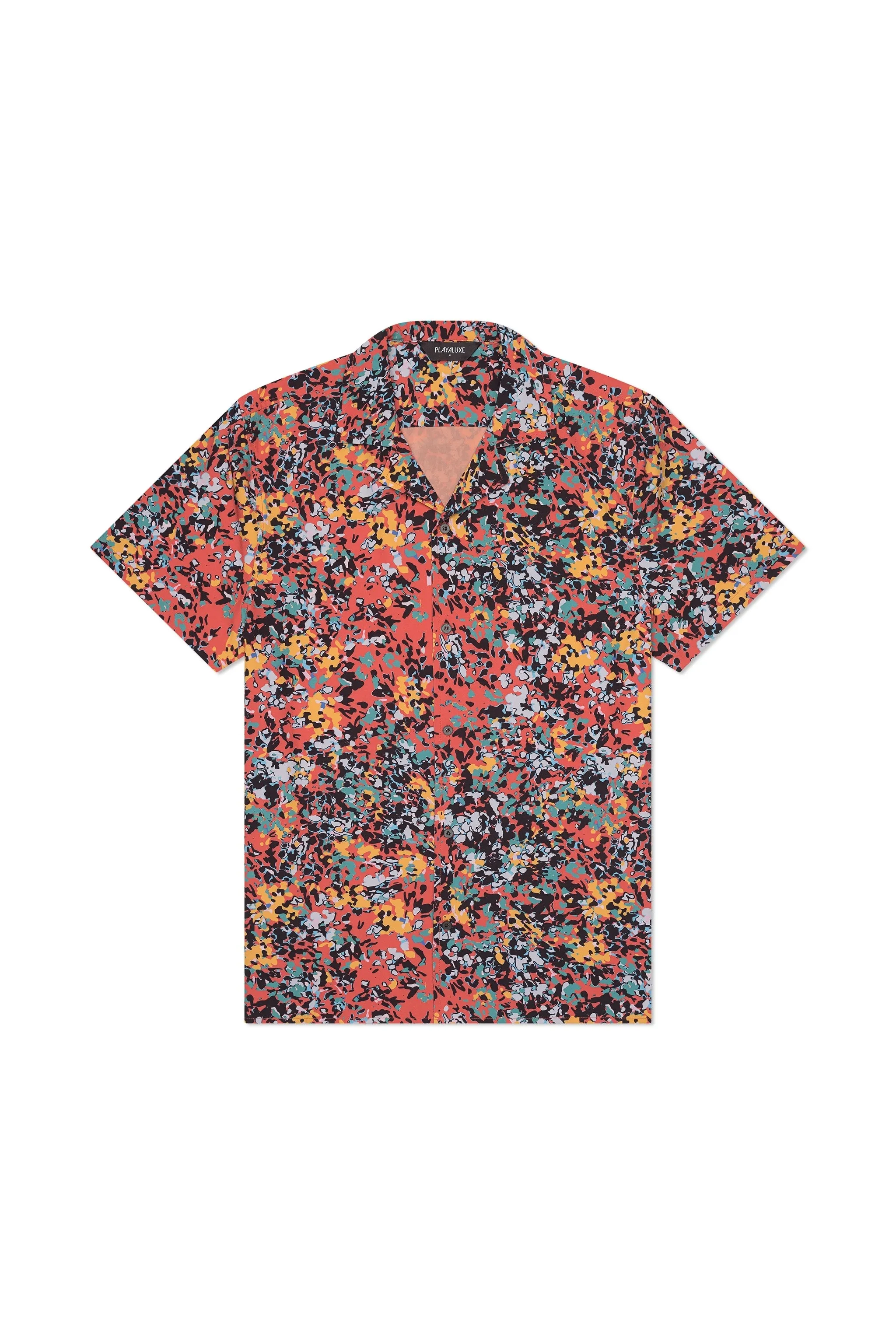 Saint Tropez Cabana Shirt Pink Confetti Floral sold by Playaluxe