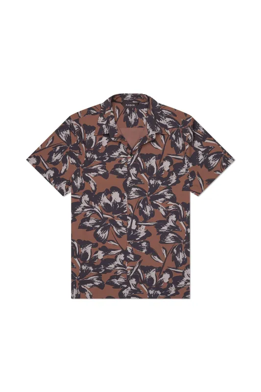 Todos Santos Classic Shirt Tobacco Flower sold by Playaluxe