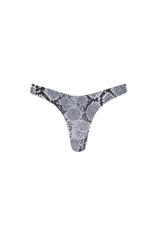 Santorini Seamless Cheeky Bikini Bottom Snake sold by Playaluxe