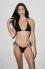 Waikiki Triangle String Bikini Top Black sold by Playaluxe