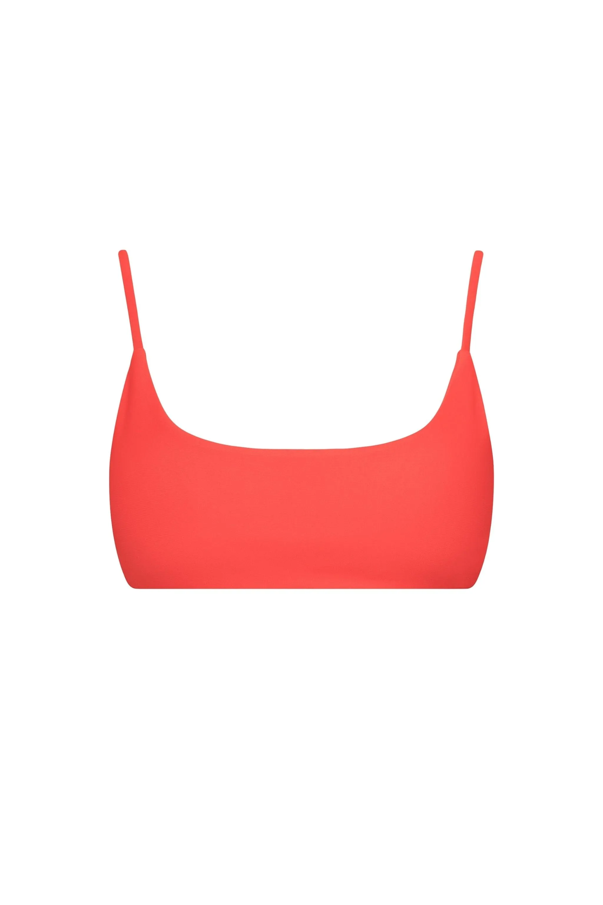 Malibu Bralette Bikini Top Red sold by Playaluxe