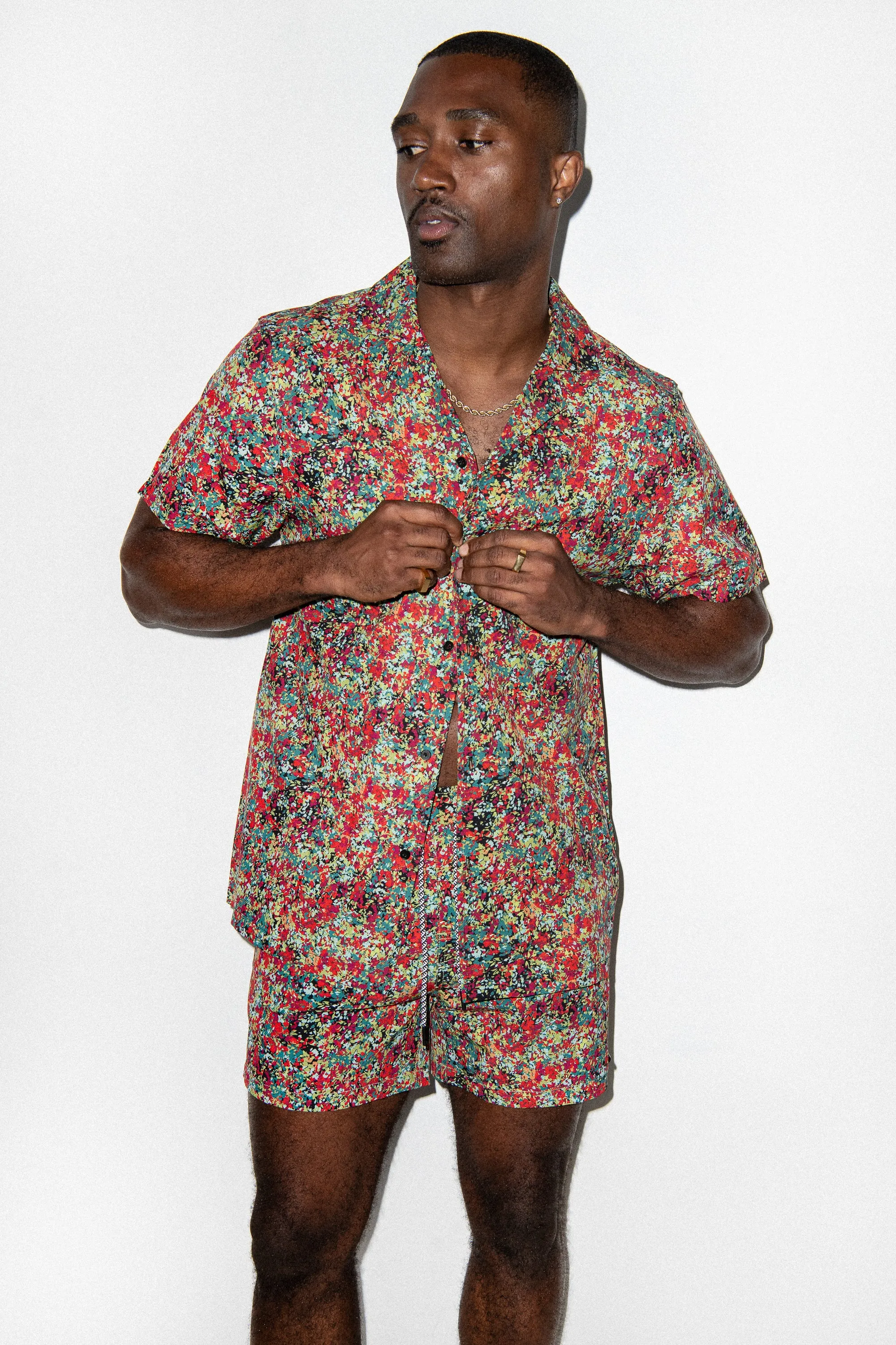 Saint Tropez Cabana Shirt Coral Calypso sold by Playaluxe product image thumbnail 2
