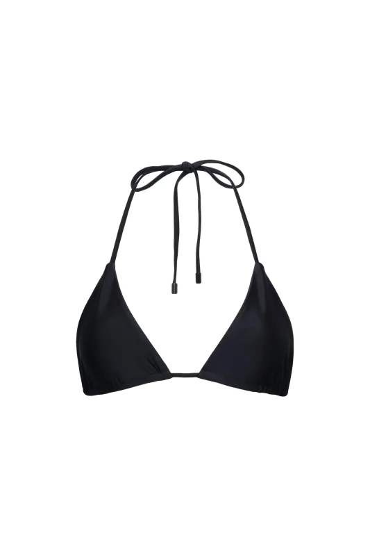 Waikiki Triangle Bikini Top Black sold by Playaluxe